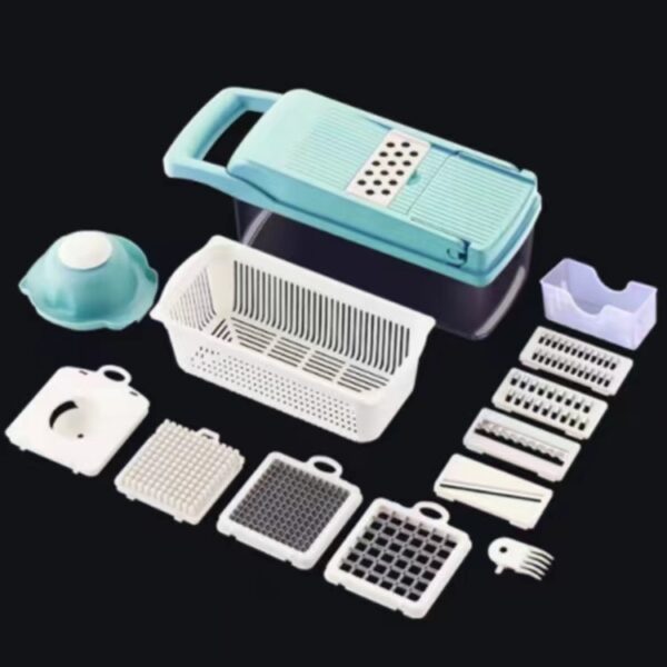 12 In 1 Manual Vegetable Chopper Kitchen Gadgets Food Chopper Onion Cutter Vegetable Slicer - Image 4