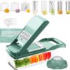 12 In 1 Manual Vegetable Chopper Kitchen Gadgets Food Chopper Onion Cutter Vegetable Slicer - Image 9