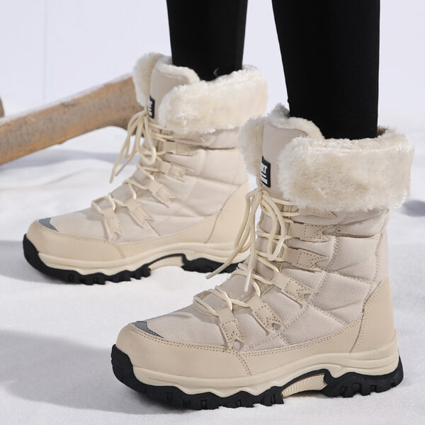 Waterproof And Cold-proof Long Boots Female Outdoor Plus Fluff Thickened - Image 7