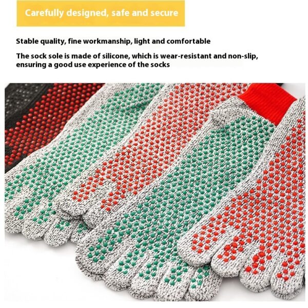 Silicone Non-slip Wear-resistant Outdoor Field Cut-resistant Toe Socks - Image 2