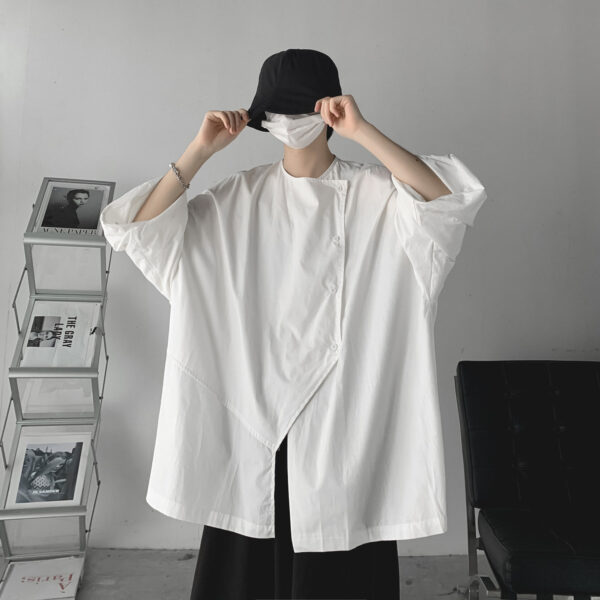 Men's Summer Design Sense Irregular Shirt - Image 2