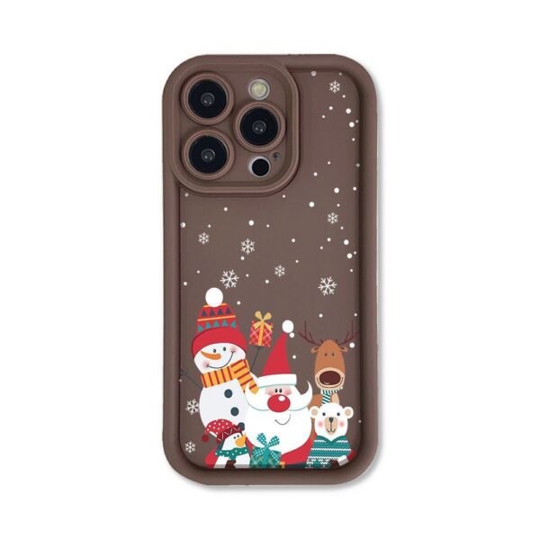 Cute Santa Claus Phone Case Frosted Advanced Christmas Pattern Case For Phone Shockproof Soft Silicone Phone Cover - Image 8