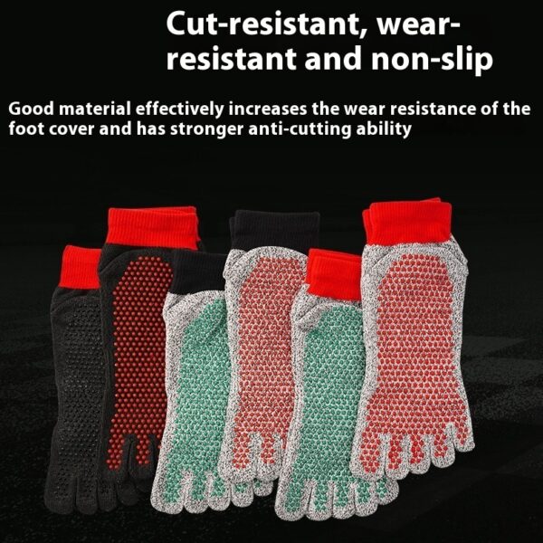 Silicone Non-slip Wear-resistant Outdoor Field Cut-resistant Toe Socks